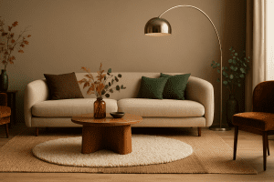 Un salón de tendencia