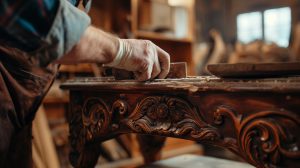 Restauración de mueble antiguo